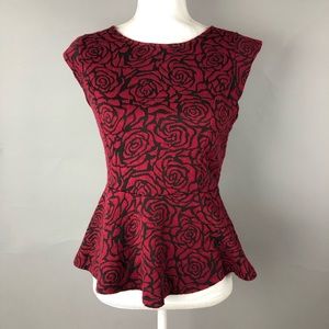 Forever 21 floral peplum top